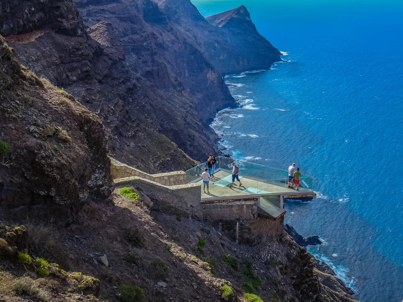 Vista de la costa desde el mirador de El Balcón