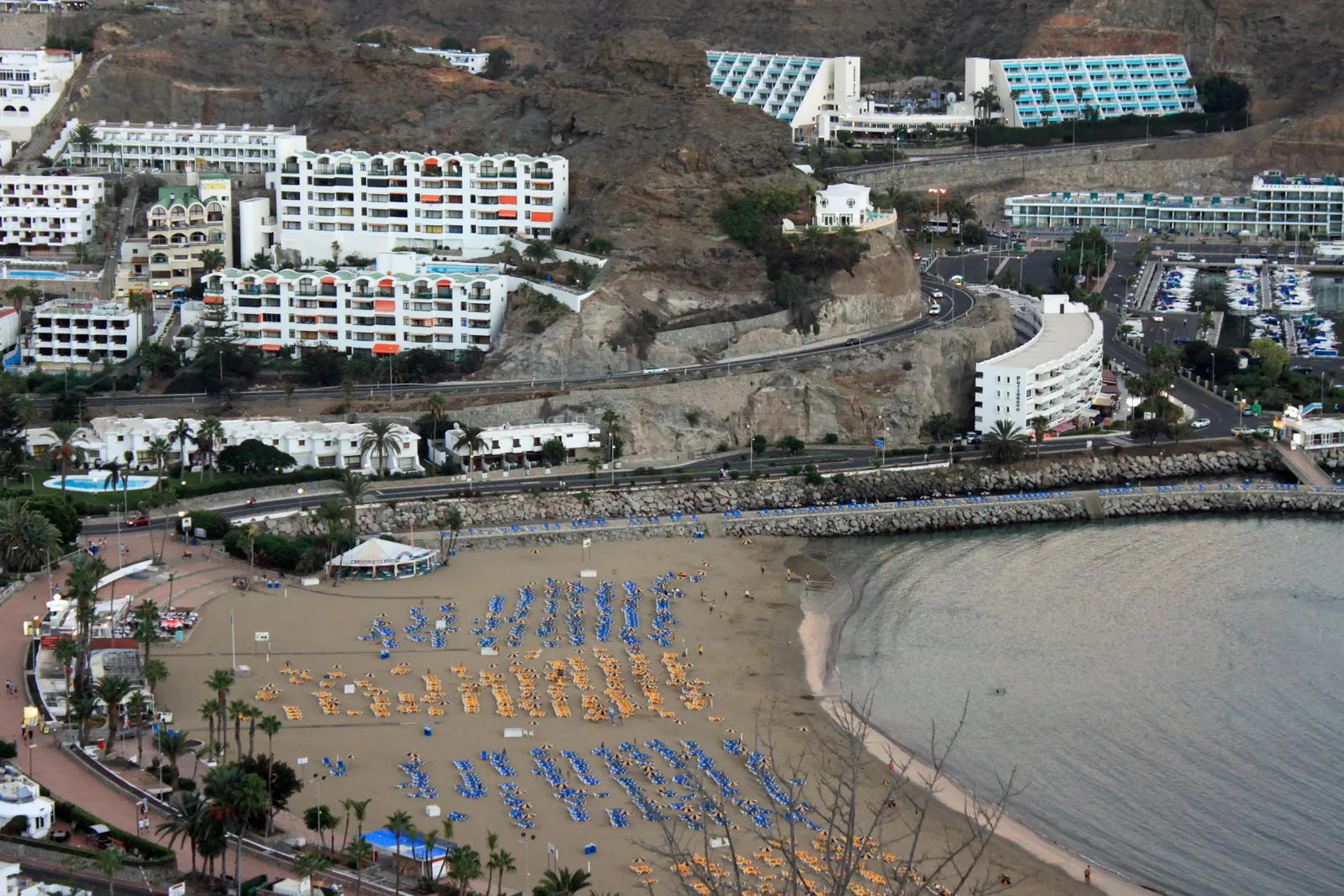 La playa de Puerto Rico vista desde arriba