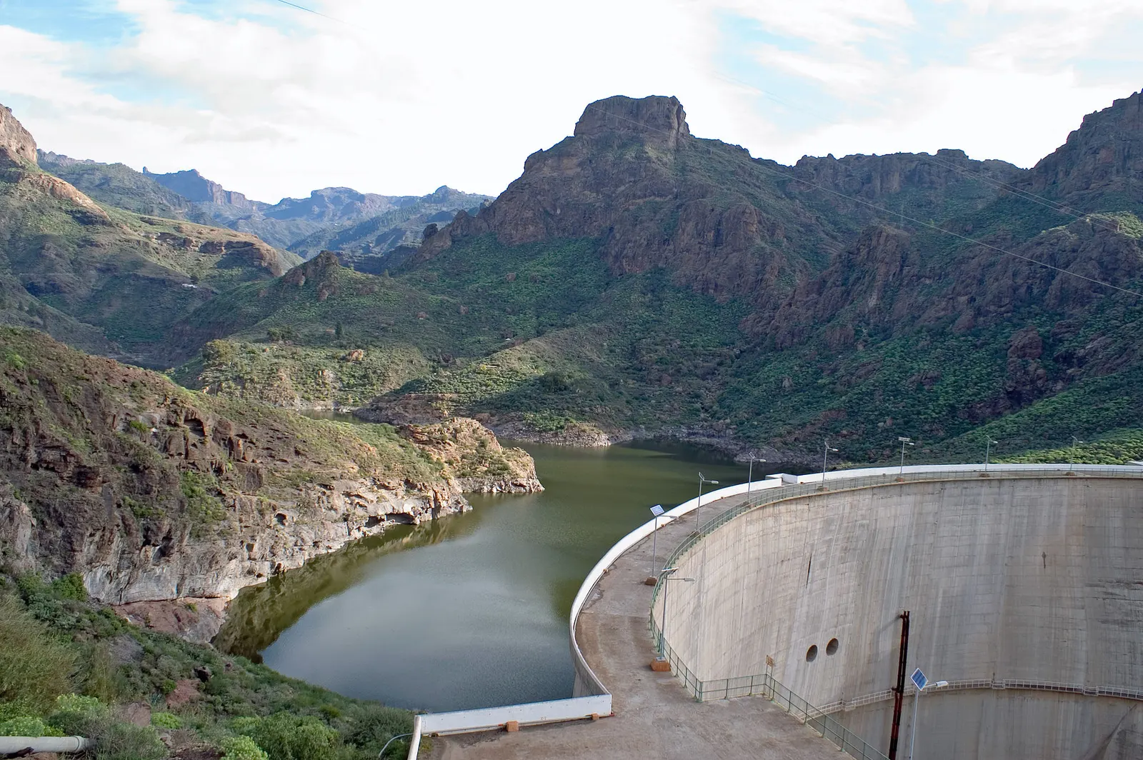 La presa de Soria, en el interior de Gran Canaria