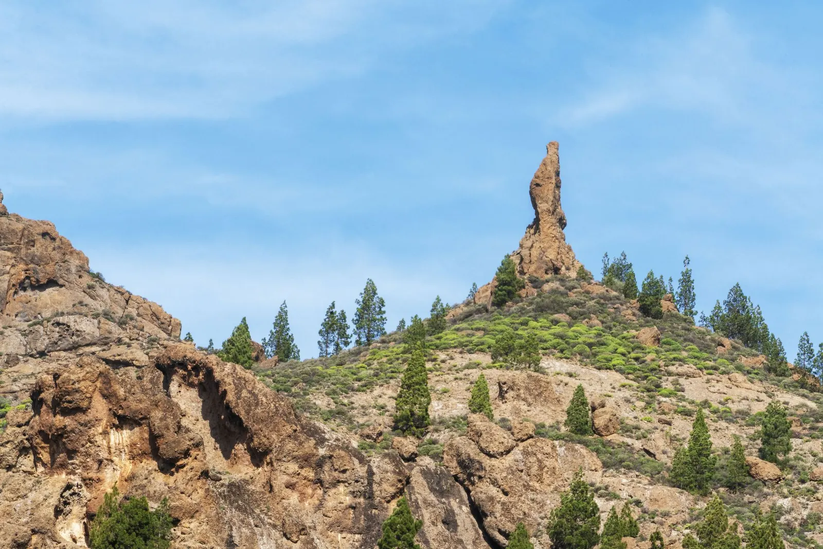 Formaciones rocosas en el interior de Gran Canaria